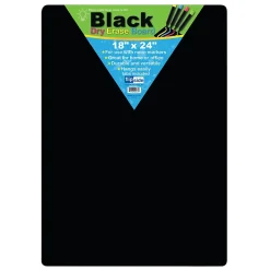 Online Products Black Melamine Dry-Erase Whiteboard, 18" x 24", Pack of 2 (FLP40085-2) Dry Erase