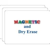 Best Products 2-Sided Magnetic Plastic Mobile Dry-Erase Whiteboard, 9" x 12", Pack of 3 (FLP10077-3) Dry Erase