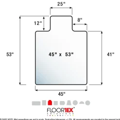Hot Advantagemat Chair Mat with Lip, 45