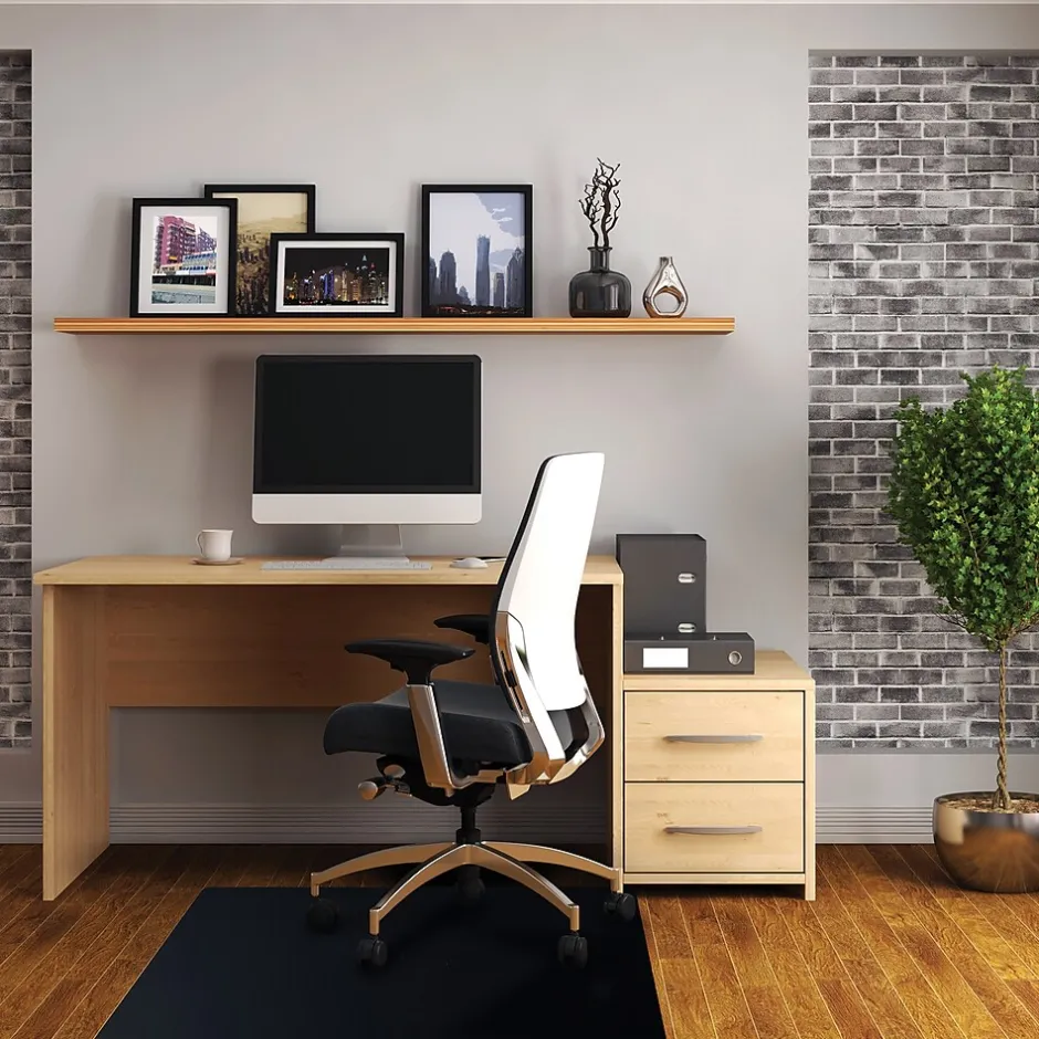 Sale Advantagemat Hard Floor Chair Mat, 29.5" x 47", Black Vinyl (FC123047HEBV) Chair Mats