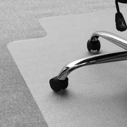 Clearance Cleartex Unomat Carpet & Hard Floor Chair Mat with Lip, 35" x 47", Low-Pile, Clear (128920LRA) Chair Mats