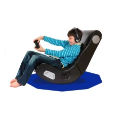 Clearance 9Mat Carpet Gaming Chair Mat, 38" x 39", Designed for Low/Medium-Pile Carpet, Blue Polycarbonate (FC111001009RBL) Chair Mats