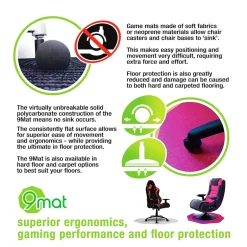 Sale 9Mat Carpet Gaming Chair Mat, 38