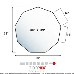 Sale 9Mat Hard Floor Gaming Chair Mat, 38