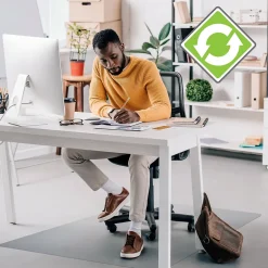 Online Revolutionmat Hard Floor Chair Mat, 48" x 51", Clear Recycled PET (ECO4851AEP) Chair Mats