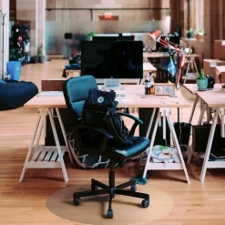 Ultimat Floor Mat, 36" Diameter, Designed for Medium-Pile Carpet, Clear Polycarbonate (129020RR) Chair Mats