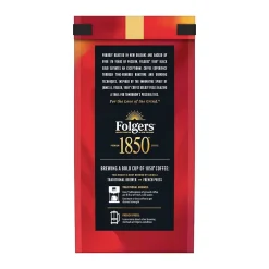 Coffee<1850 Folgers Black Gold Caffeinated Ground Coffee, Dark Roast, 12 oz. (SMU60516)