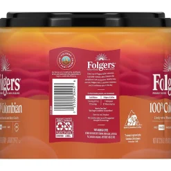 Coffee<Folgers 100% Colombian Coffee, Medium Roast, 22.6 oz. (2550020532)