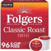 Keurig K-Cups<Folgers Classic Roast Coffee Keurig® K-Cup® Pods, Medium Roast, 96/Carton (204496)