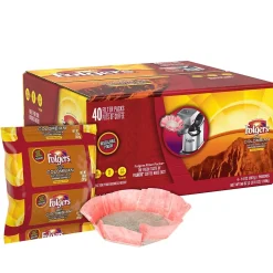 Coffee<Folgers Colombian Filter Packs Coffee, Medium Roast, 1.4 oz., 40/Carton (SMU10107)
