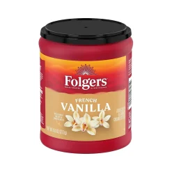 Coffee<Folgers French Vanilla Ground Coffee, 9.6 oz. (2550098181)