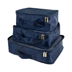 G Force 6-Piece Fabric Travel Pouch Set, Water Resistant, Midnight (27105-MIDNIGHT)