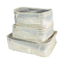 G Force 6-Piece Fabric Travel Pouch Set, Water Resistant, Cashmere (27105-CASHMERE)