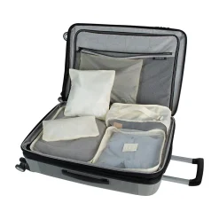 G Force 6-Piece Fabric Travel Pouch Set, Water Resistant, Cashmere (27105-CASHMERE)