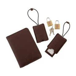 G Force XPLORER RFID Passport Holder, Brown, 5/Set (26719-AST)