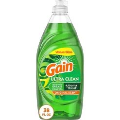 Gain Ultra Liquid Dish Soap, Original Scent, 38 oz. (74346)