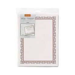 Outlet Variety Pack Certificates, 8.5" x 11", Assorted Colors, 100/Pack (35741) Awards & Certificates