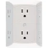 Surge Protectors & Power Strips<GE 15 Amp 6 Outlet In-wall Adapter, White (JASHEP50759)