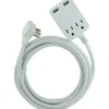 Extension Cords<GE 12' Extension Cord, 2-Outlet, White (JAS32089)