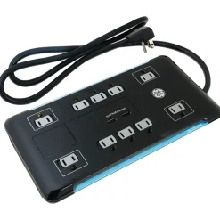 Surge Protectors & Power Strips<GE 10 Outlet Home/Office, 4' Cord, 2880 Joules (34462)