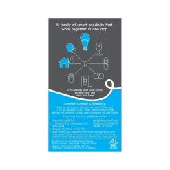 Smart Bulbs<GE Cync Wi-Fi 60W Equivalent A19 LED Smart Light Bulb, Multicolor (93128981)