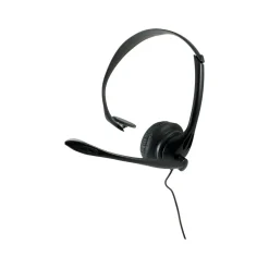 GE Noise Canceling Mono Hands-Free Headset, Over-the-Head, Black (98999)* Headsets