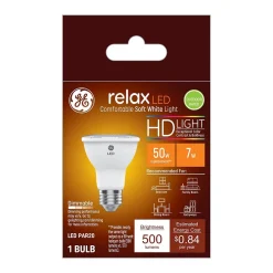 Light Bulbs<GE Relax HD 7 Watt Soft White LED Outdoor Floodlight Bulb Flood and Spot (45441)