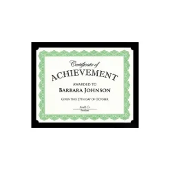 Outlet Achievement Certificate Holders, 9.5" x 12", Black, 10/Pack (47836) Awards & Certificates