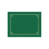 Hot Certificate Holders, 8.5" x 11", Green Metallic, 6/Pack (GEO47399) Awards & Certificates