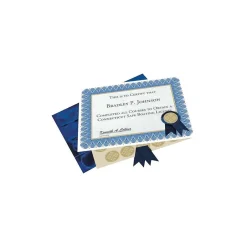 Hot Certificate Set, 8.5" x 11", Blue (GEO47404) Awards & Certificates