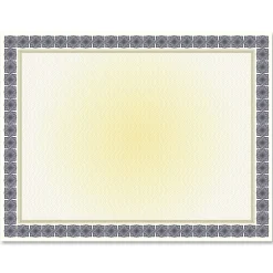 New Kensington Graduation Certificates, 8.5" x 11", Blue and Gold, 15/Pack (48673) Awards & Certificates