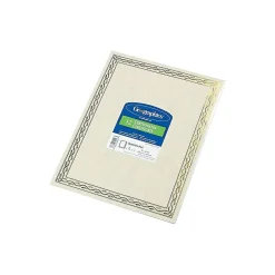 Serpentine Award Certificates, 8.5" x 11", Natural, 12/Pack (GEO44407) Awards & Certificates