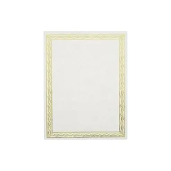 Serpentine Award Certificates, 8.5" x 11", Natural, 12/Pack (GEO44407) Awards & Certificates