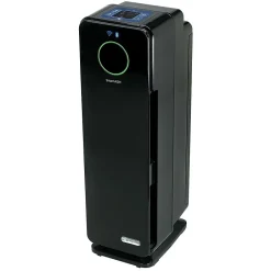 Air Purifiers<GermGuardian Smart Elite 4-in-1 True HEPA Tower Air Purifier, 5-Speed, WiFi Enabled, Black (CDAP4500BCA)