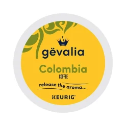 Keurig K-Cups<Gevalia Colombia Coffee Keurig K-Cup Pods, Medium Roast, 96/Box (5304CT)