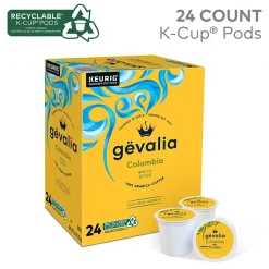 Keurig K-Cups<Gevalia Colombian Coffee Keurig® K-Cup® Pods, Medium Roast, 24/Box (5304)