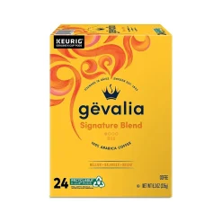 Keurig K-Cups<Gevalia Signature Blend Coffee Keurig K-Cup Pod, Light Roast, 96/Box (5305CT)