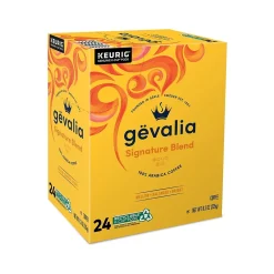 Keurig K-Cups<Gevalia Signature Blend Coffee Keurig K-Cup Pod, Light Roast, 96/Box (5305CT)