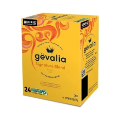 Keurig K-Cups<Gevalia Signature Blend Coffee Keurig K-Cup Pod, Light Roast, 96/Box (5305CT)