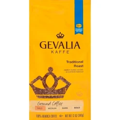 Coffee<Gevalia Traditional Blend Ground Coffee, 12 oz. Bag (GEN04351)