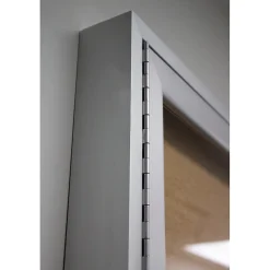 Clearance 4' H x 5' W Enclosed Natural Cork Bulletin Board with Satin Frame, 2 Door (PA24860K) Bulletin