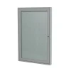 Sale 24" H x 18" W Enclosed Vinyl Bulletin Board with Satin Frame, 1 Door (PA12418VX-193) Bulletin