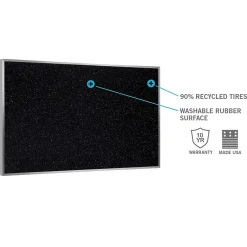 Clearance 3' H x 4' W Recycled Bulletin Board with Aluminum Frame, Confetti (ATR34-CF) Bulletin