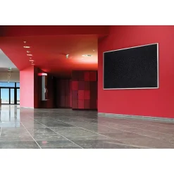 Clearance 3' H x 4' W Recycled Bulletin Board with Aluminum Frame, Confetti (ATR34-CF) Bulletin