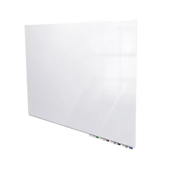Online Aria Low Profile Glass Whiteboard, 4'H x 8'W, White (ARIASN48WH) Dry Erase