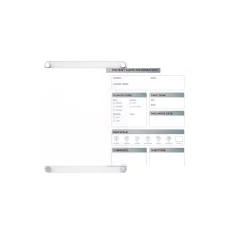 Discount Changeable Patient Room Glass Dry-Erase Whiteboard, 24"H x 18"W (GRPHMYRNFM11P-18-12V) Dry Erase