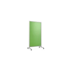 Outlet EZ Glass Mobile Dry-Erase Whiteboard, Aluminum Frame, 75"H x 38"W (EZ1NA7538GN) Dry Erase