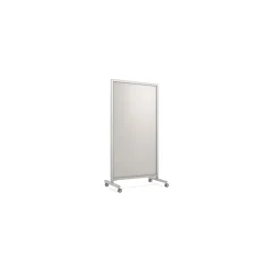 Sale EZ Glass Mobile Dry-Erase Whiteboard, Aluminum Frame, 75"H x 38"W (EZ1NA7538BG) Dry Erase