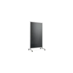 New EZ Glass Mobile Dry-Erase Whiteboard, Aluminum Frame, 75"H x 38"W (EZ1NA7538BK) Dry Erase