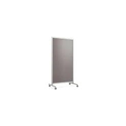 Clearance EZ Glass Mobile Dry-Erase Whiteboard, Aluminum Frame, 75"H x 38"W (EZ1NA7538SK) Dry Erase